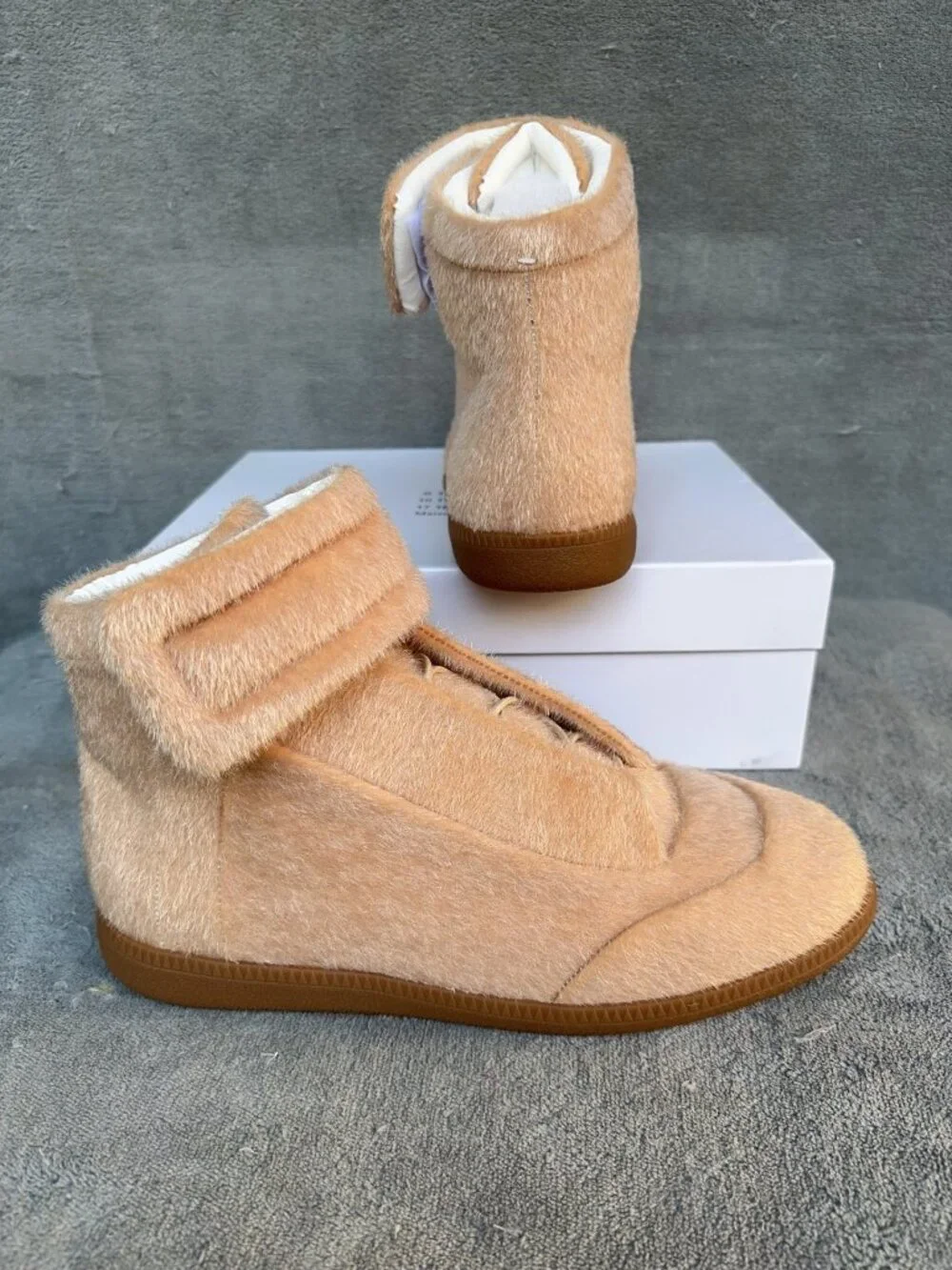 Maison Margiela Future High-Top Casual Boots (Pony Hair)